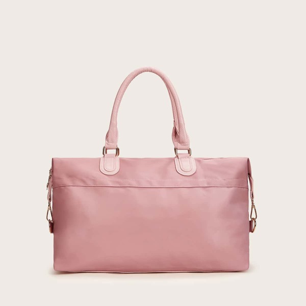 

Minimalist Double Handle Duffle Bag, Pink
