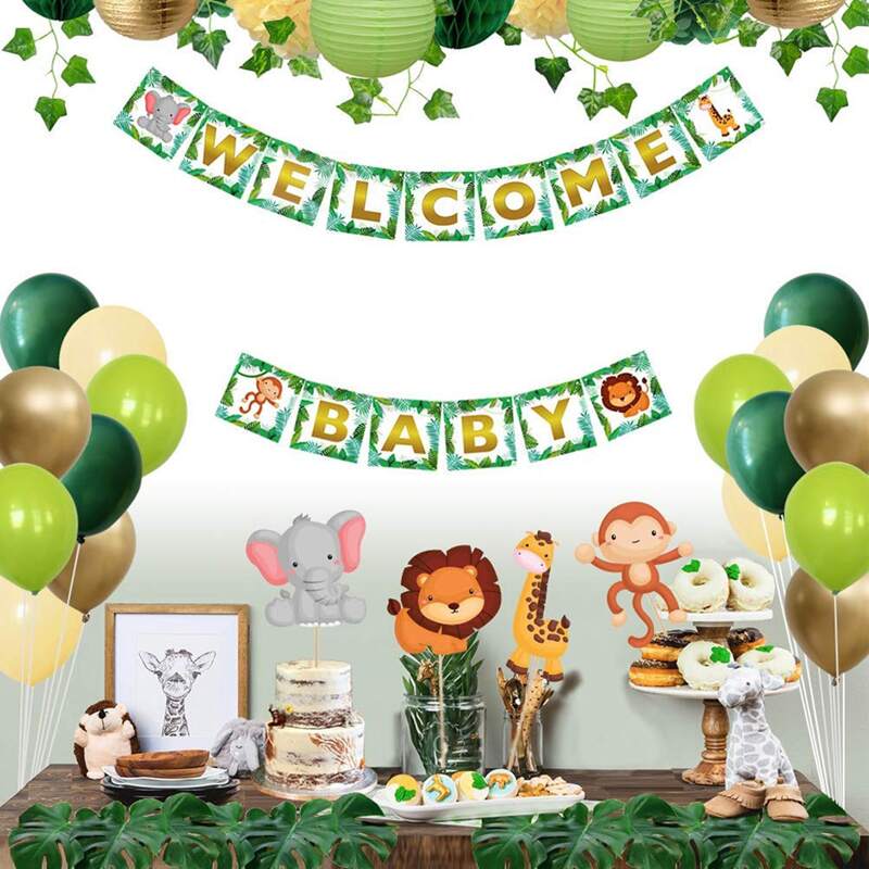 

34pcs Party Decorations Set, Green
