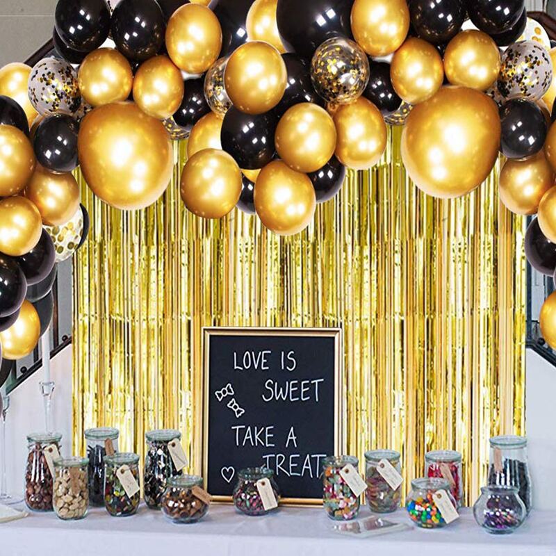 

110pcs Holiday Confetti & Latex Balloon Set, Multicolor