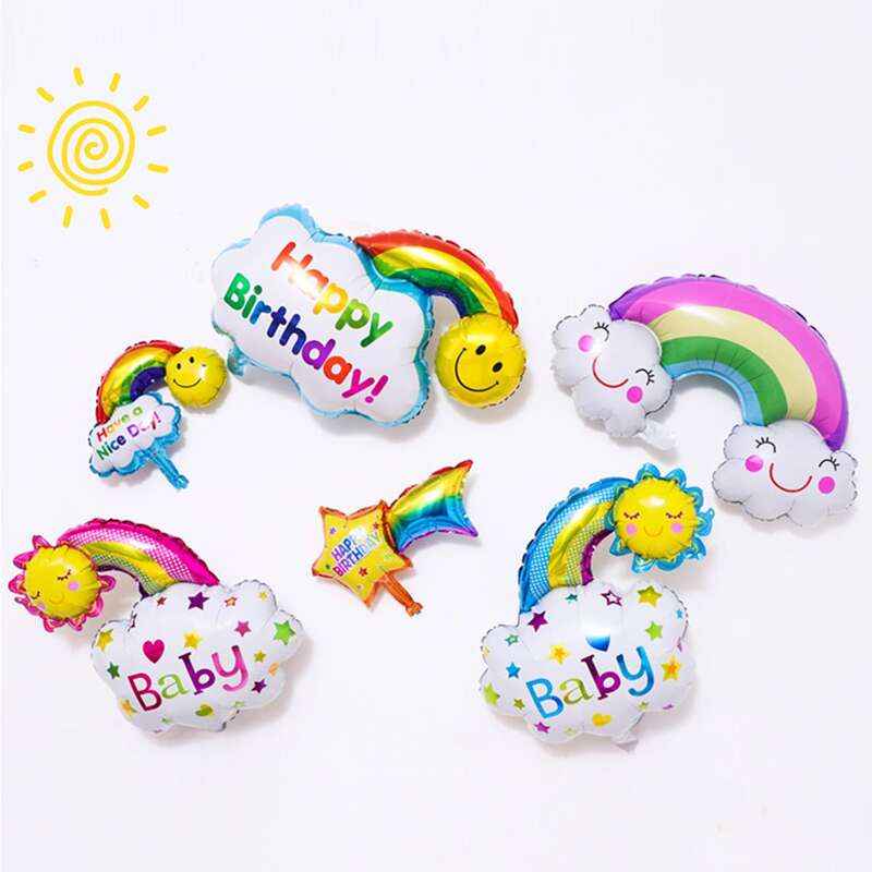 

Cartoon Rainbow Shaped Decorative Balloon, Multicolor