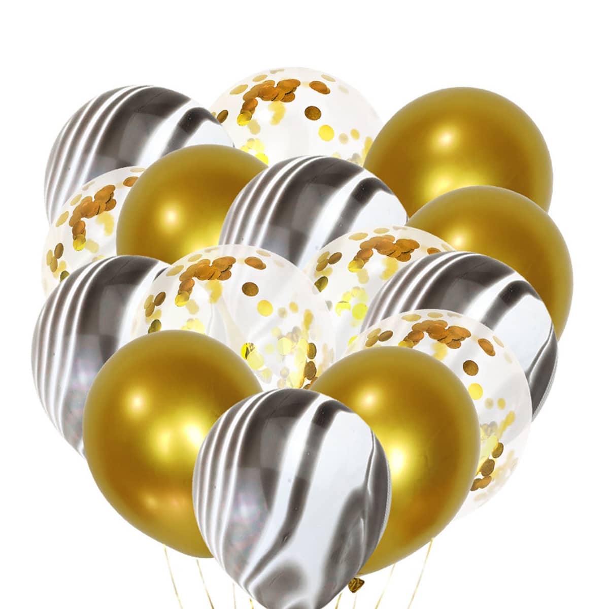 

15pcs Decorative Party Balloon Set, Multicolor