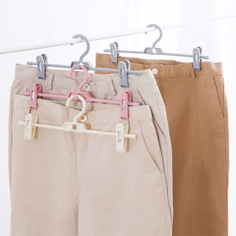 

1pc Plastic Windproof Pants Hanger