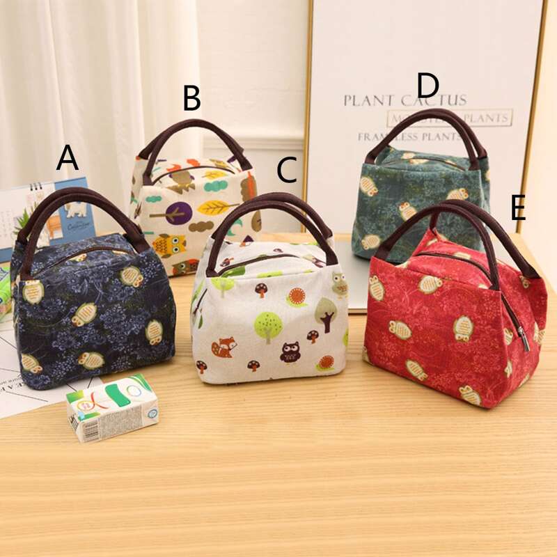 

1pc Cartoon Graphic Insulated Lunch Bag, Multicolor