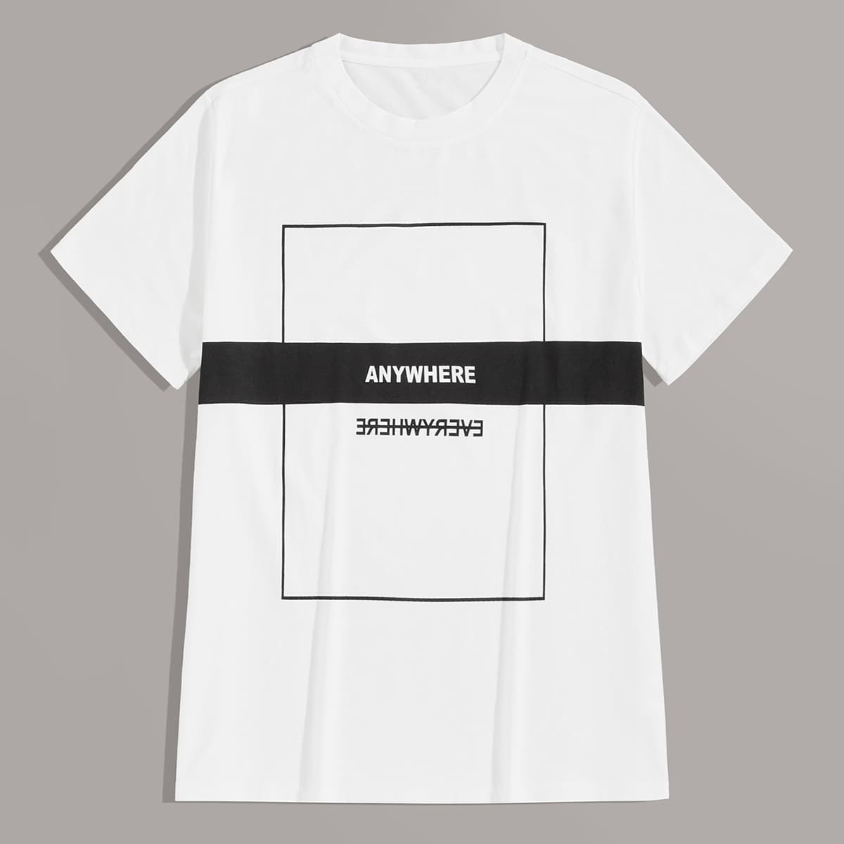 

Guys Letter Graphic Tee, White