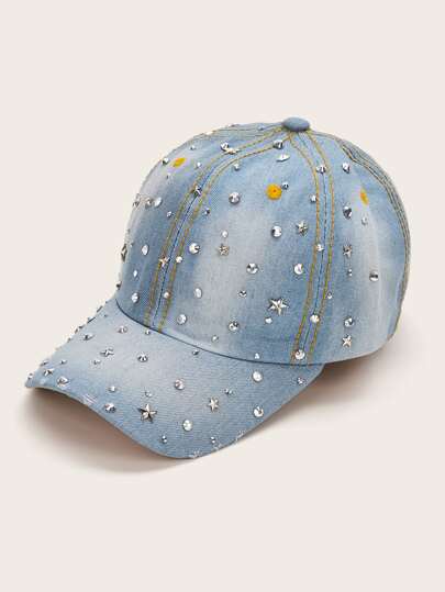 Rhinestone Engraved Baseball Cap
