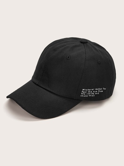 Slogan Pattern Baseball Cap