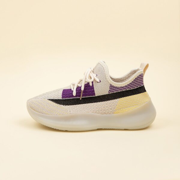 

Lace-up Front Wide Fit Sneakers, Multicolor