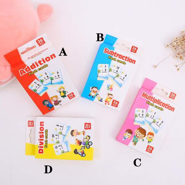 

36sheets Kids Math Learning Flash Card