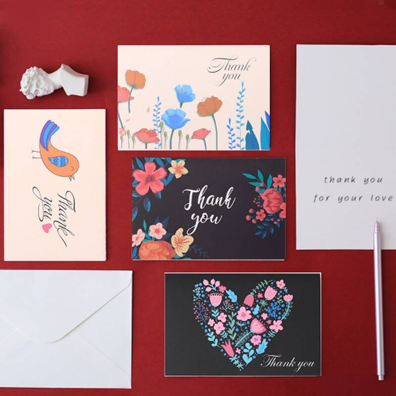 

6sheets Flower Print Greeting Card