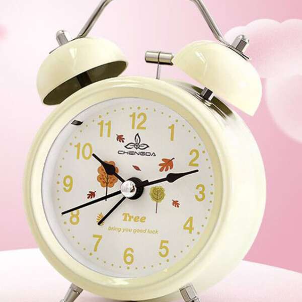 

1pc Cartoon Design Alarm Clock, Multicolor