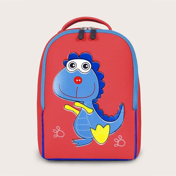 

Kids Cartoon Dinosaur Print Backpack, Multicolor
