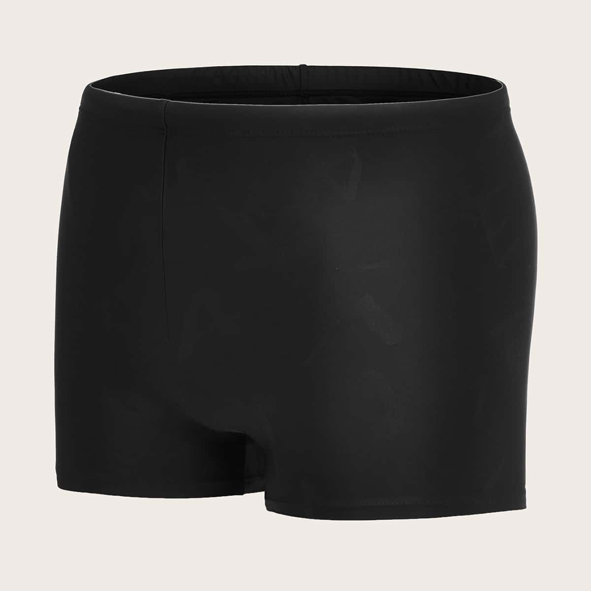 

Guys Solid Beach Shorts, Black