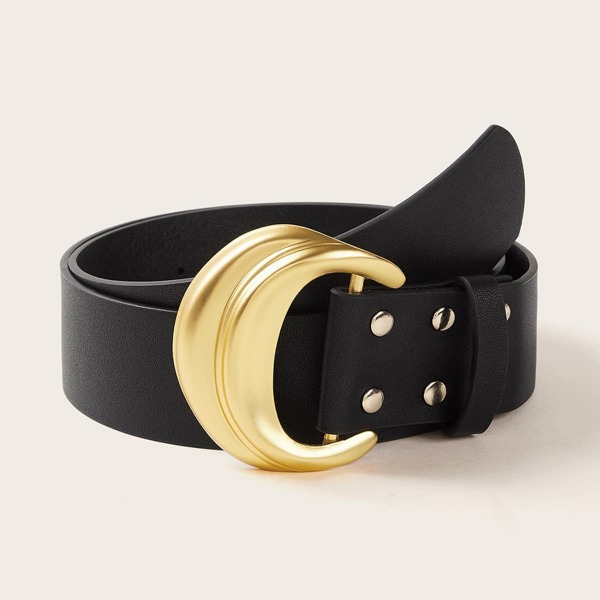 

Metal Buckle Belt, Black