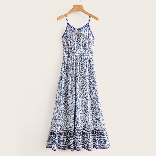 

Floral & Tribal Print Cami Dress, Multicolor