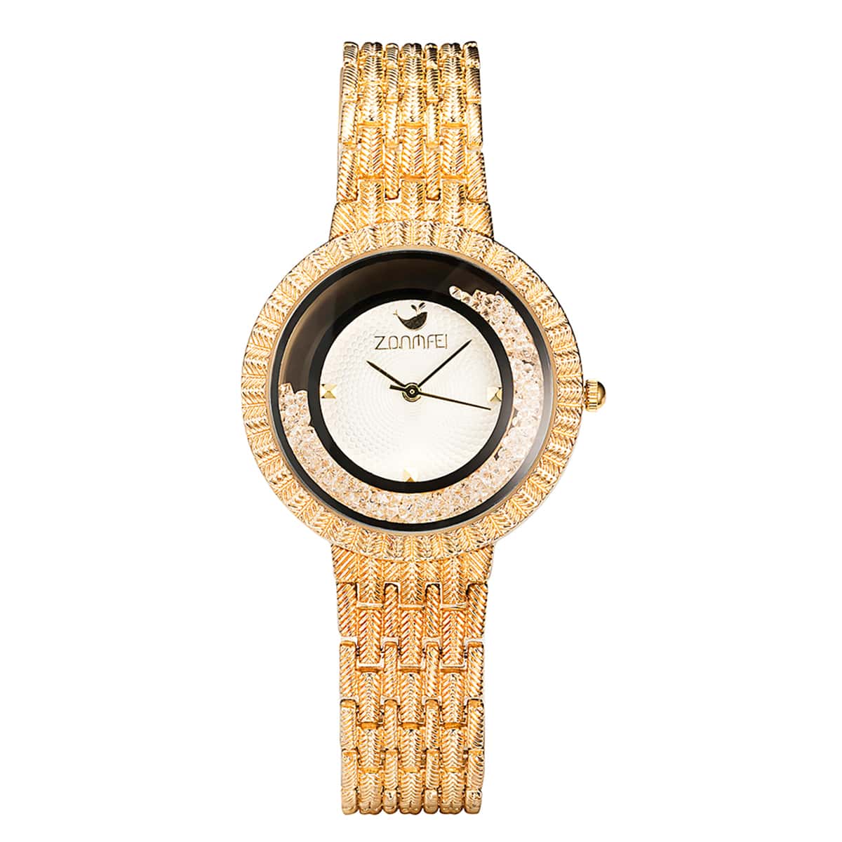 

Alloy Strap Round Dial Quicksand Watch