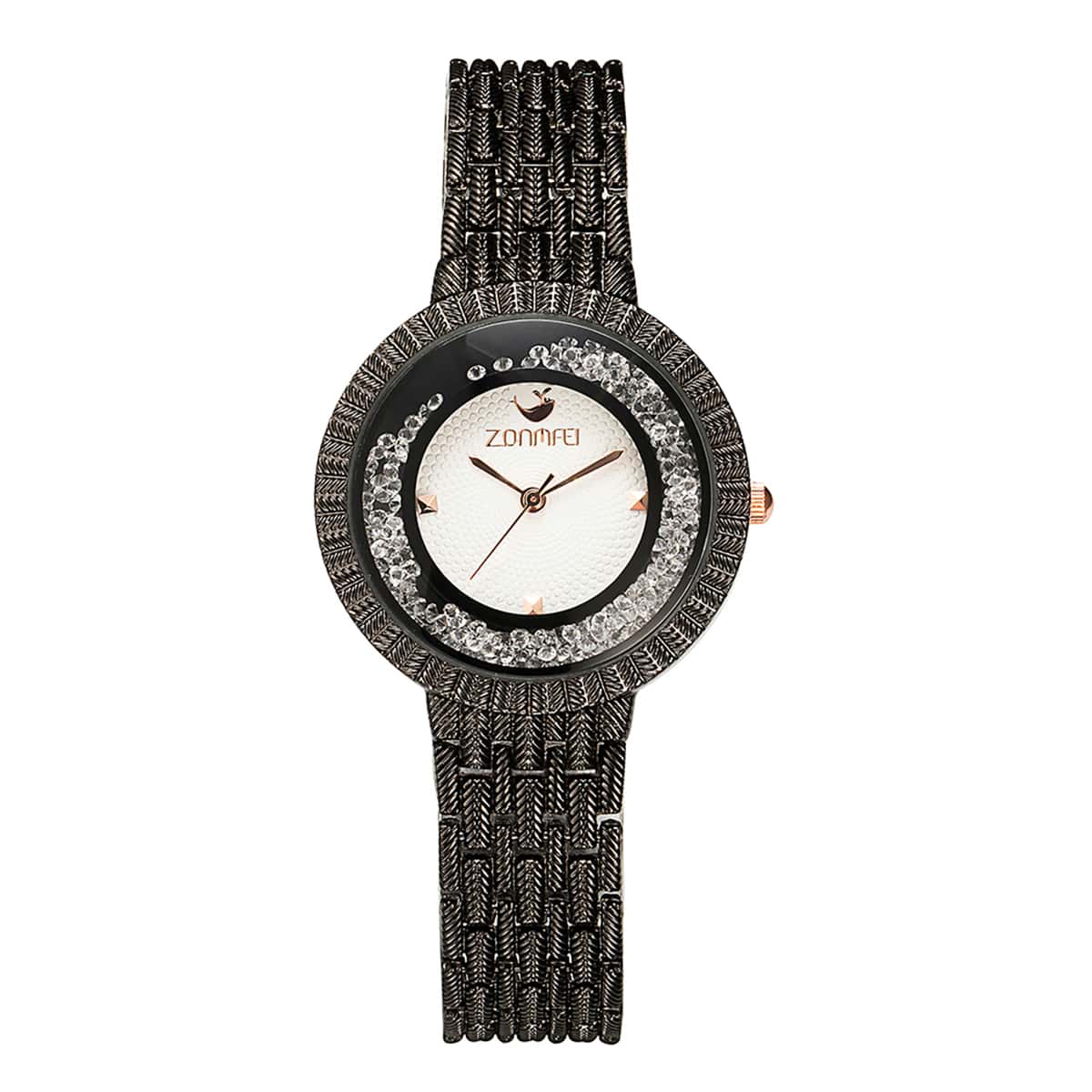 

Alloy Strap Round Dial Quicksand Watch