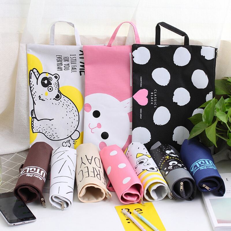 

1pc Random Cartoon Graphic File Bag