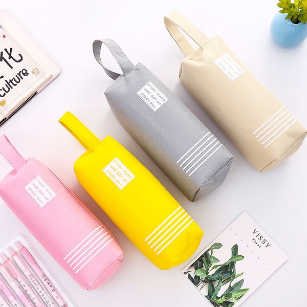 

1pc Letter Graphic Zipper Pencil Case