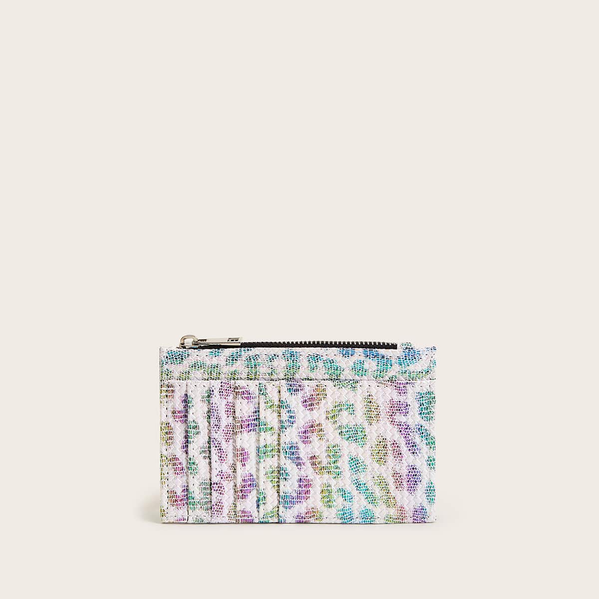

Leopard Print Wallet With Card Holder, Multicolor