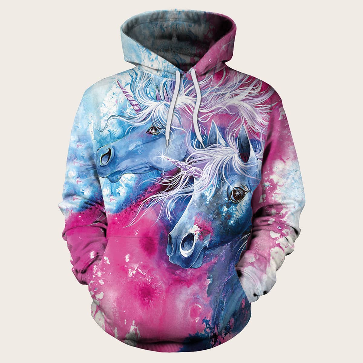 

Guys Unicorn Tie Dye Hoodie, Multicolor