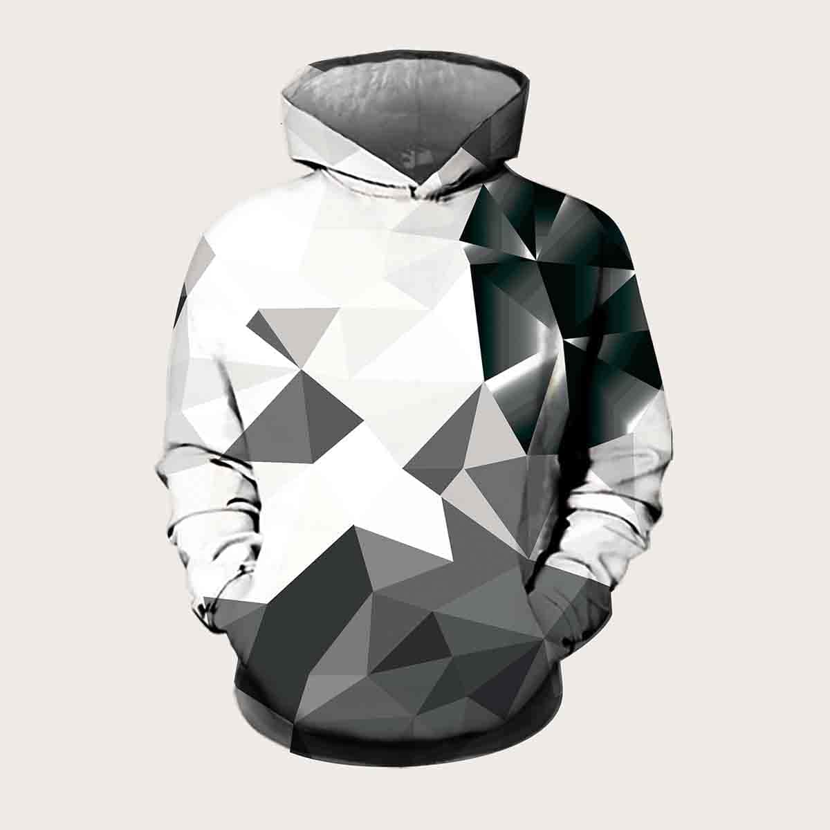

Guys Geo Graphic Hoodie, Multicolor