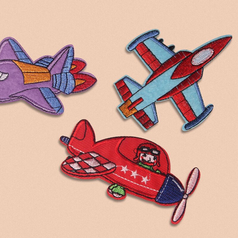 

3pcs Plane Design Cloth Sticker