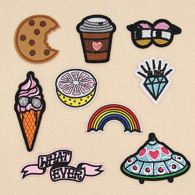 

9pcs Cookie & Spaceship Cloth Sticker