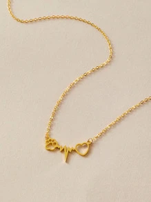 1入組心跳吊墜項鍊