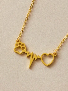 1入組心跳吊墜項鍊