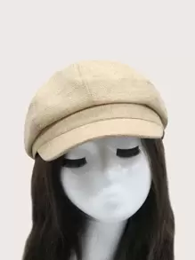 Sombrero baker unicolor - Beis - Ver 4