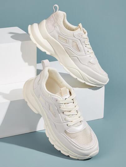 Lace-up Front Chunky Sneakers