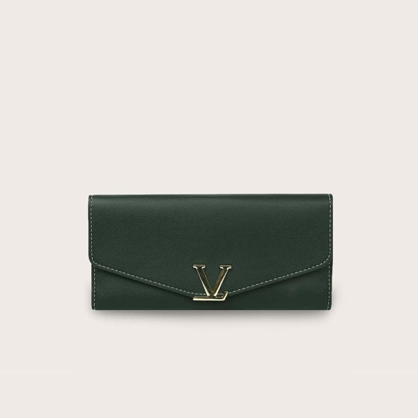 

Fold Over Purse With Card Holder, Green