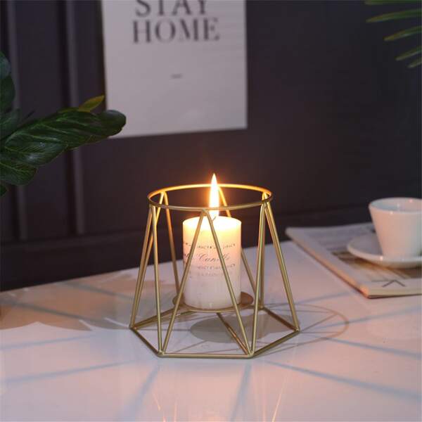 

Metal Frame Candle Holder