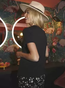 SHEIN Essnce Dreamer Graphic Short Sleeve Tee - Black - View 2