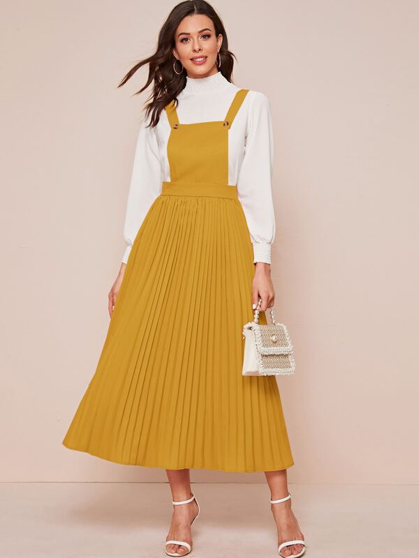 overall dress shein