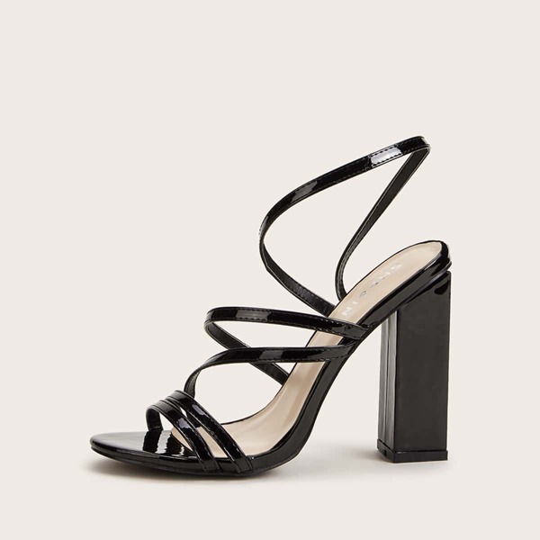 

Slingback Chunky Heels, Black