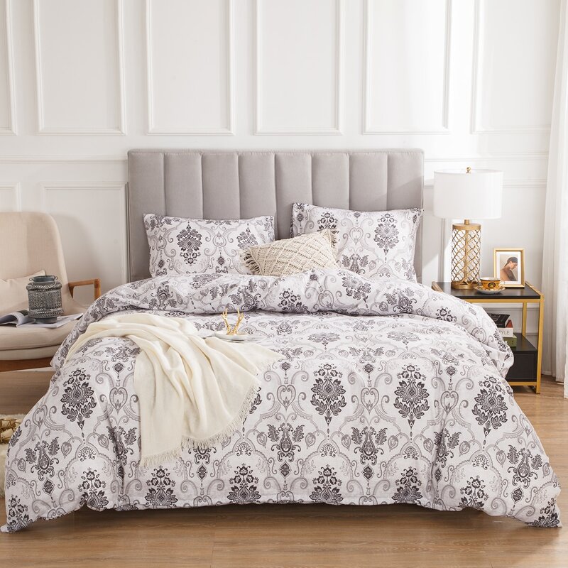 

Damask Print Sheet Set, Multicolor