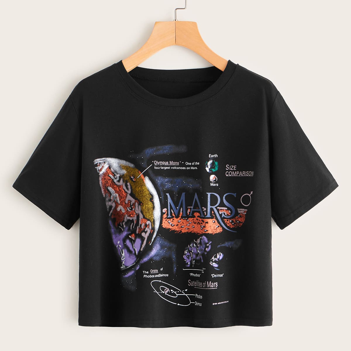 

Galaxy Graphic Black Tee