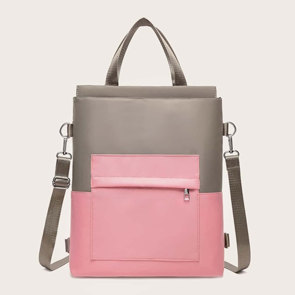 

Two Tone Minimalist Backpack, Multicolor