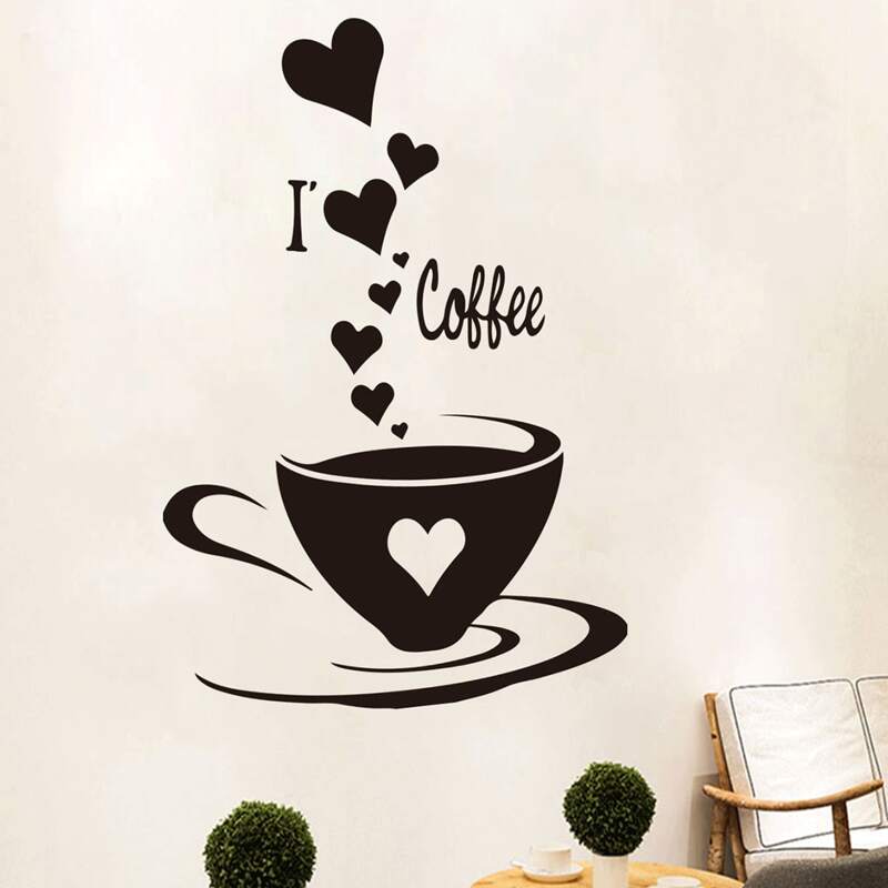 

Coffee Cup Print Wall Sticker