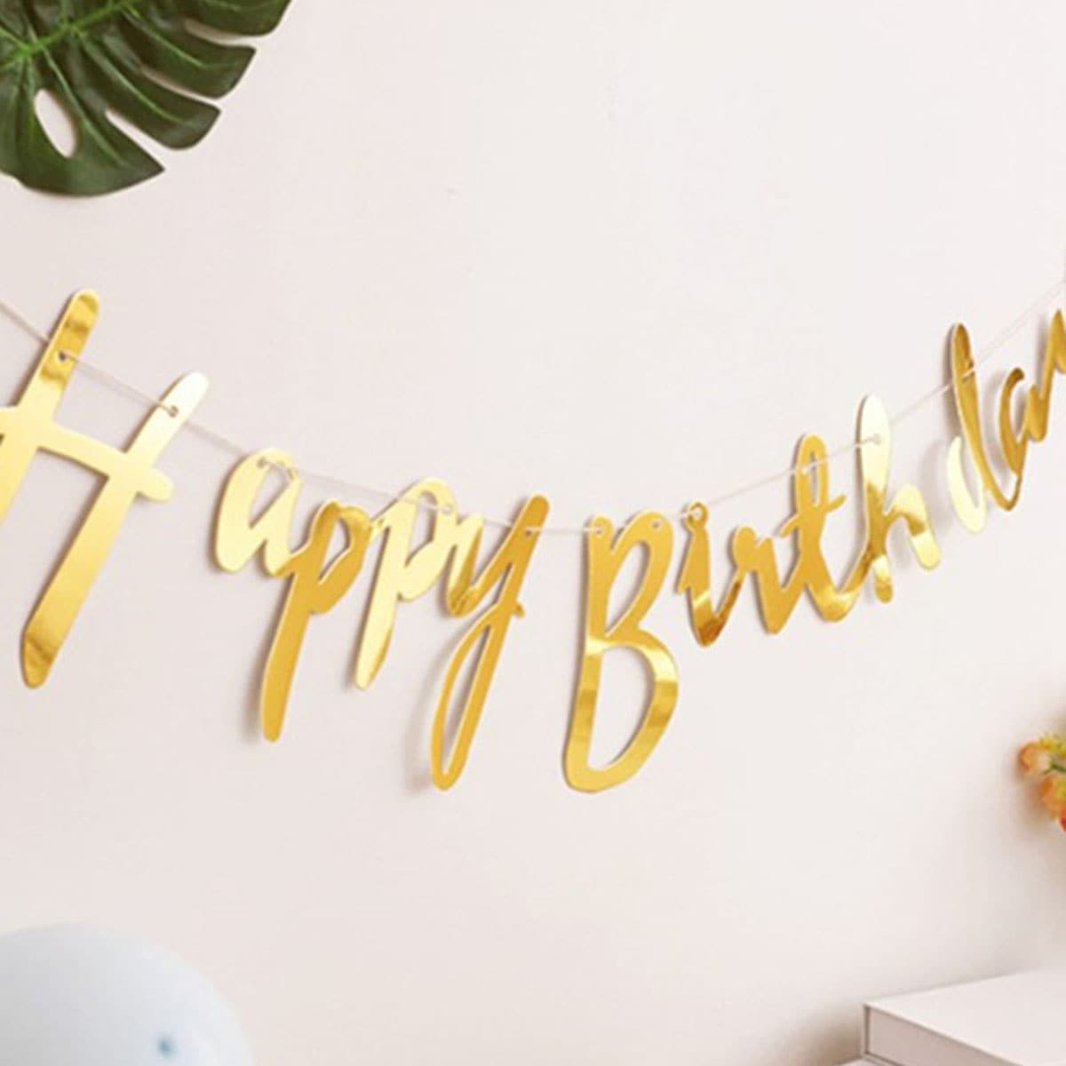 

1pc Birthday Decoration Pull Flag, Multicolor