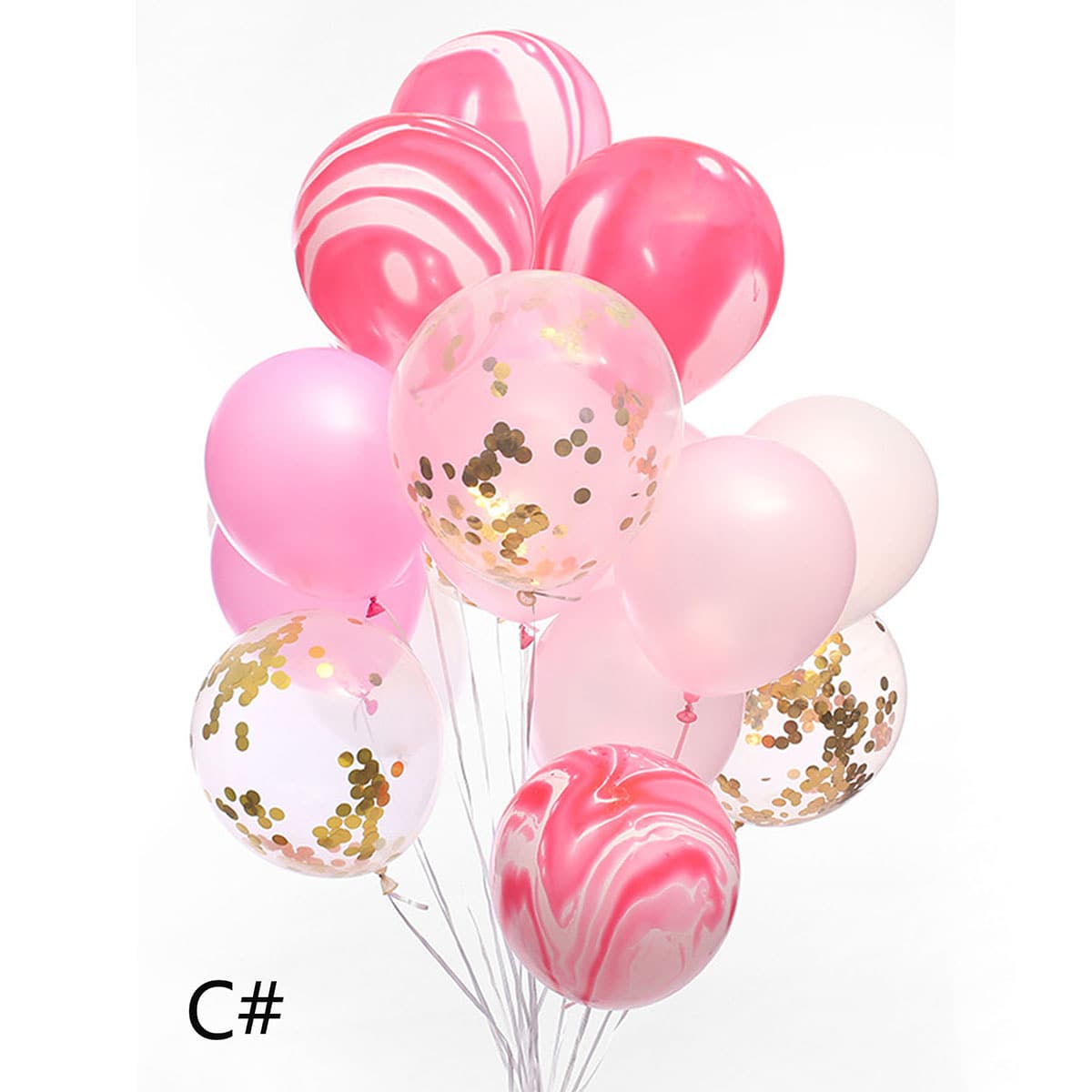 

20pcs Decorative Party Confetti Balloon Set, Multicolor