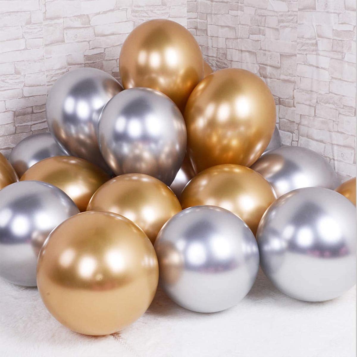 

20pcs Solid Latex Balloon, Multicolor