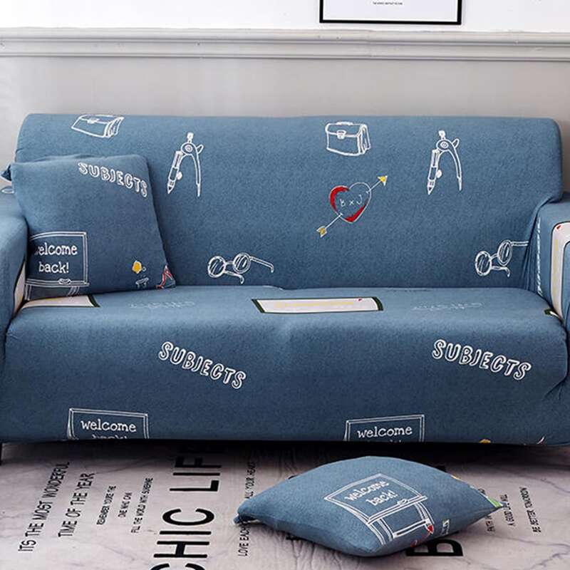 

1pc Cartoon Graphic Stretchy Sofa Cover, Multicolor
