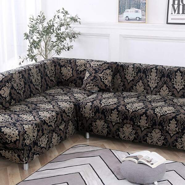 

1pc Royal Floral Pattern Stretchy Sofa Cover, Multicolor