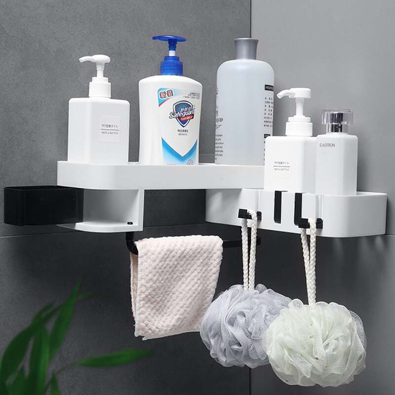 

1pc Double Layer Drain Storage Rack, Multicolor