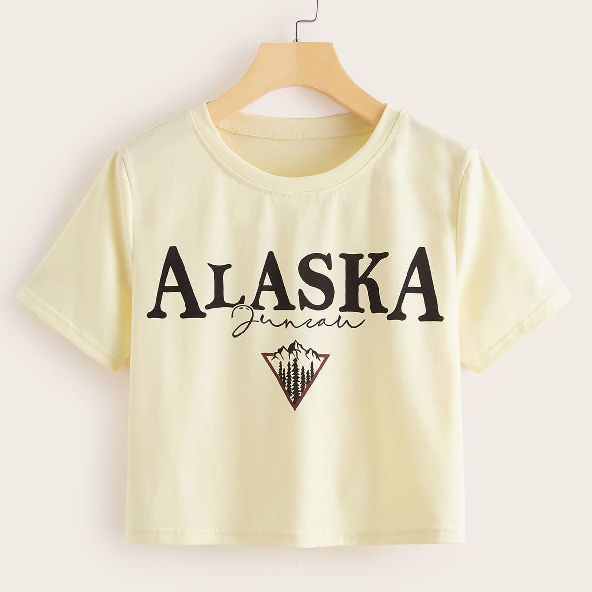 

Letter Graphic Tee, Beige