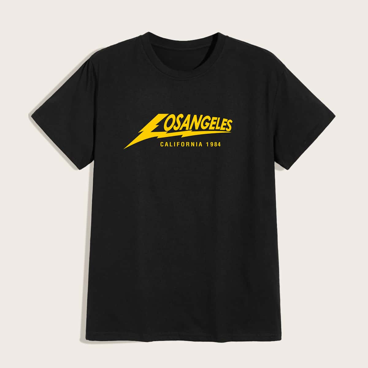 

Guys Letter Graphic Tee, Black