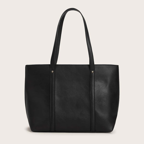 

Минималистская сумка-тоут с ручкой, Чёрный