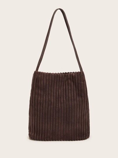 Minimalist Corduroy Tote Bag